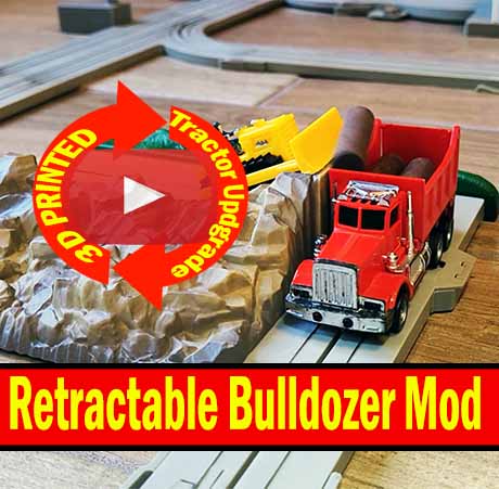 Tyco Us1 Operating Log Loading Bulldozer 3D Printed Automatic Reverse Retractor Modification #3415