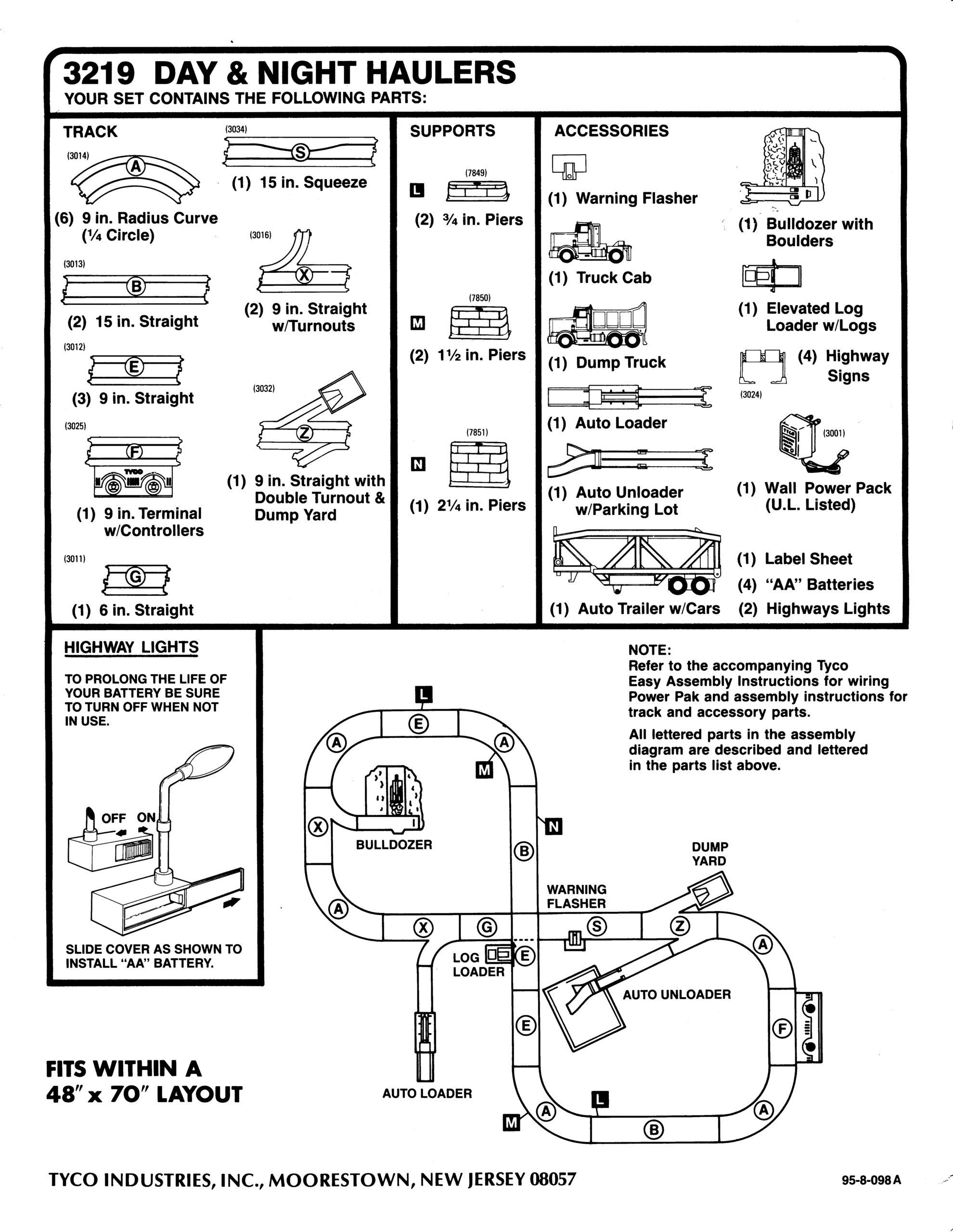 3219 Night Haulers Instructions