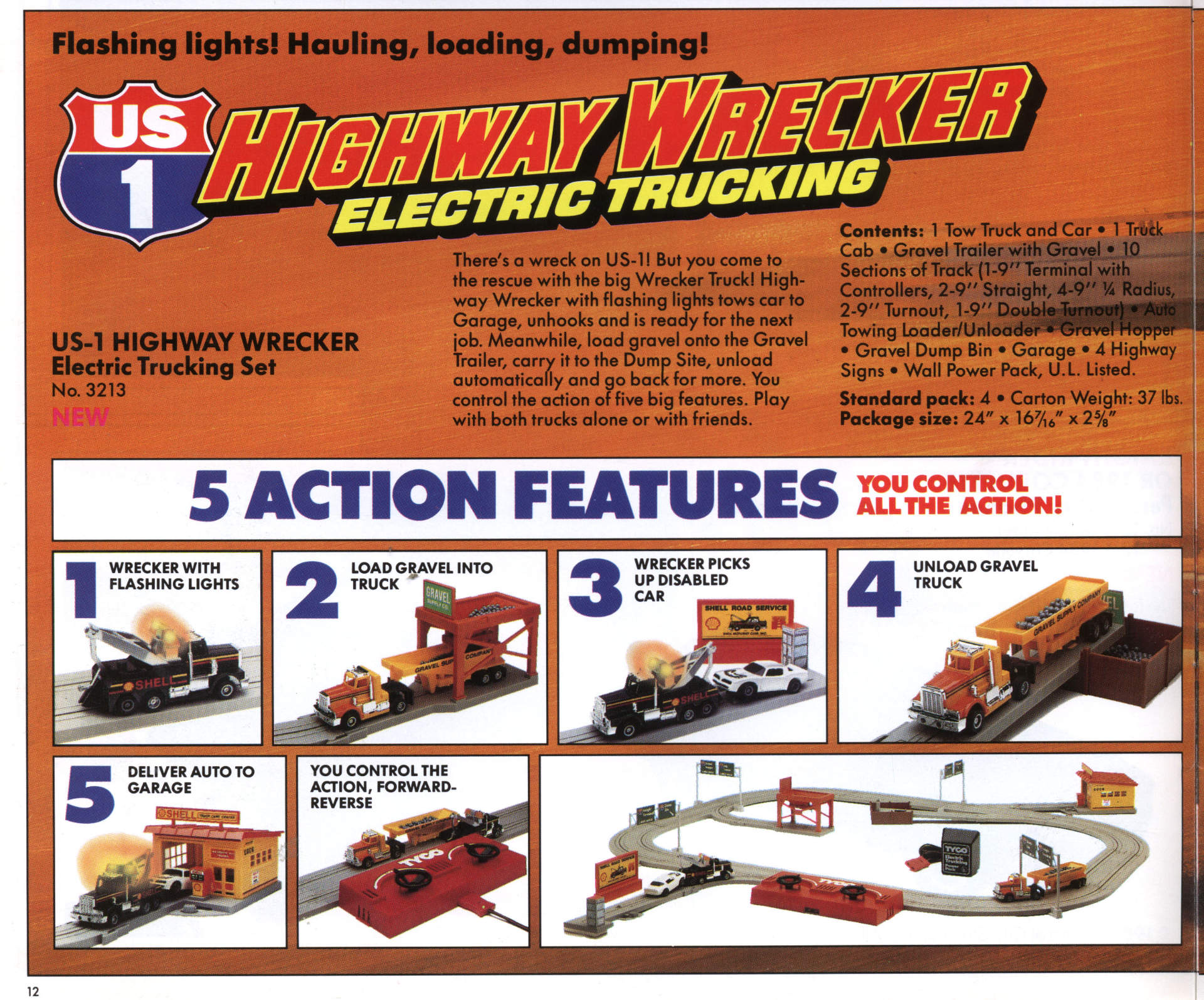 Highway Wrecker Set 1984 Tyco Catalog Pg. 12