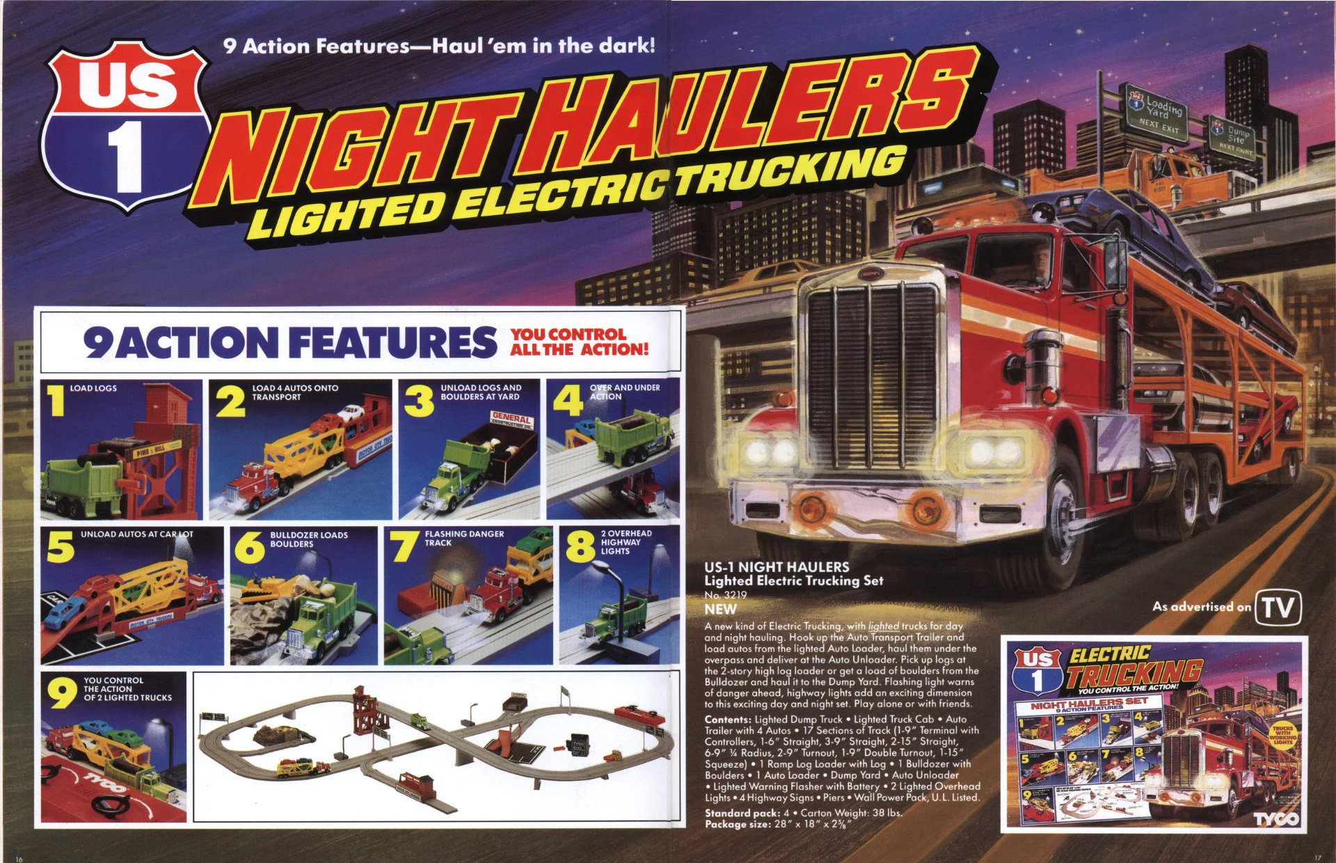 Night Haulers Set 3219 Tyco Catalog Ad